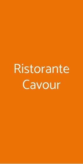 Ristorante   Cavour, Mazzano