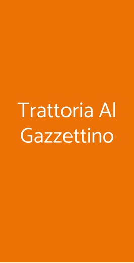 Trattoria Al Gazzettino, Venezia