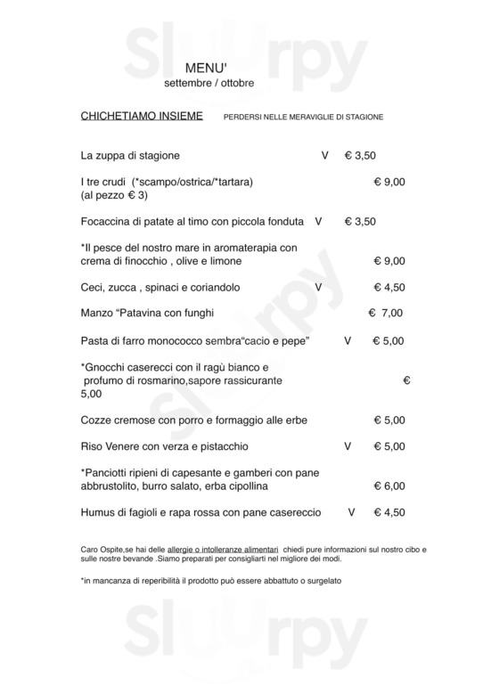 Menu autunno