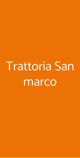 Trattoria San Marco, Chioggia