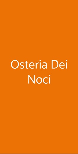 Ristorante Osteria Dei Noci, Meldola