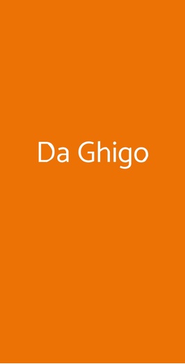 Da Ghigo, Cesena