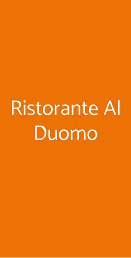 Ristorante Al Duomo, Forli