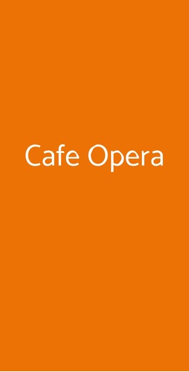 Café Opera, Recanati