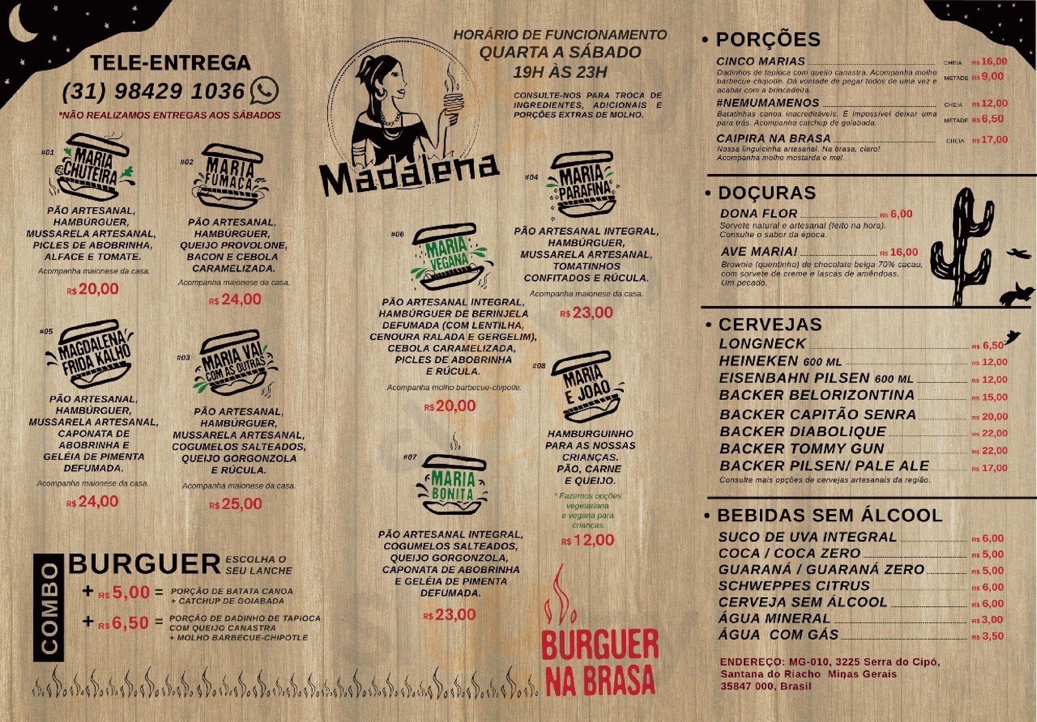 Madalena Hamburgueria Santana do Riacho Menu - 1