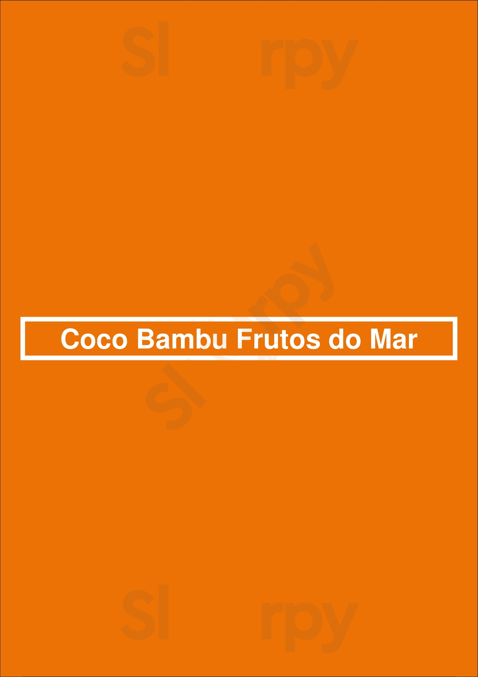 Coco Bambu Beira Mar Fortaleza Menu - 1