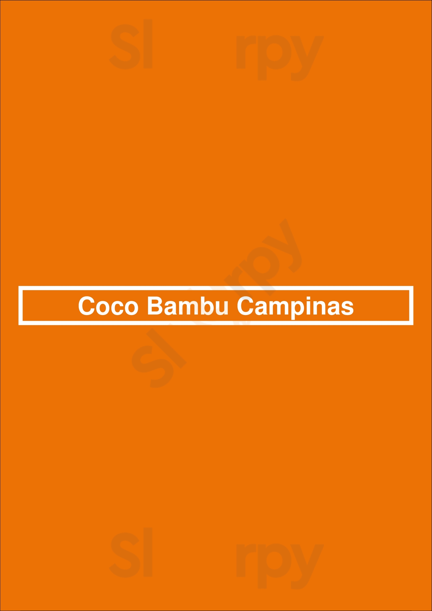 Coco Bambu Campinas Campinas Menu - 1