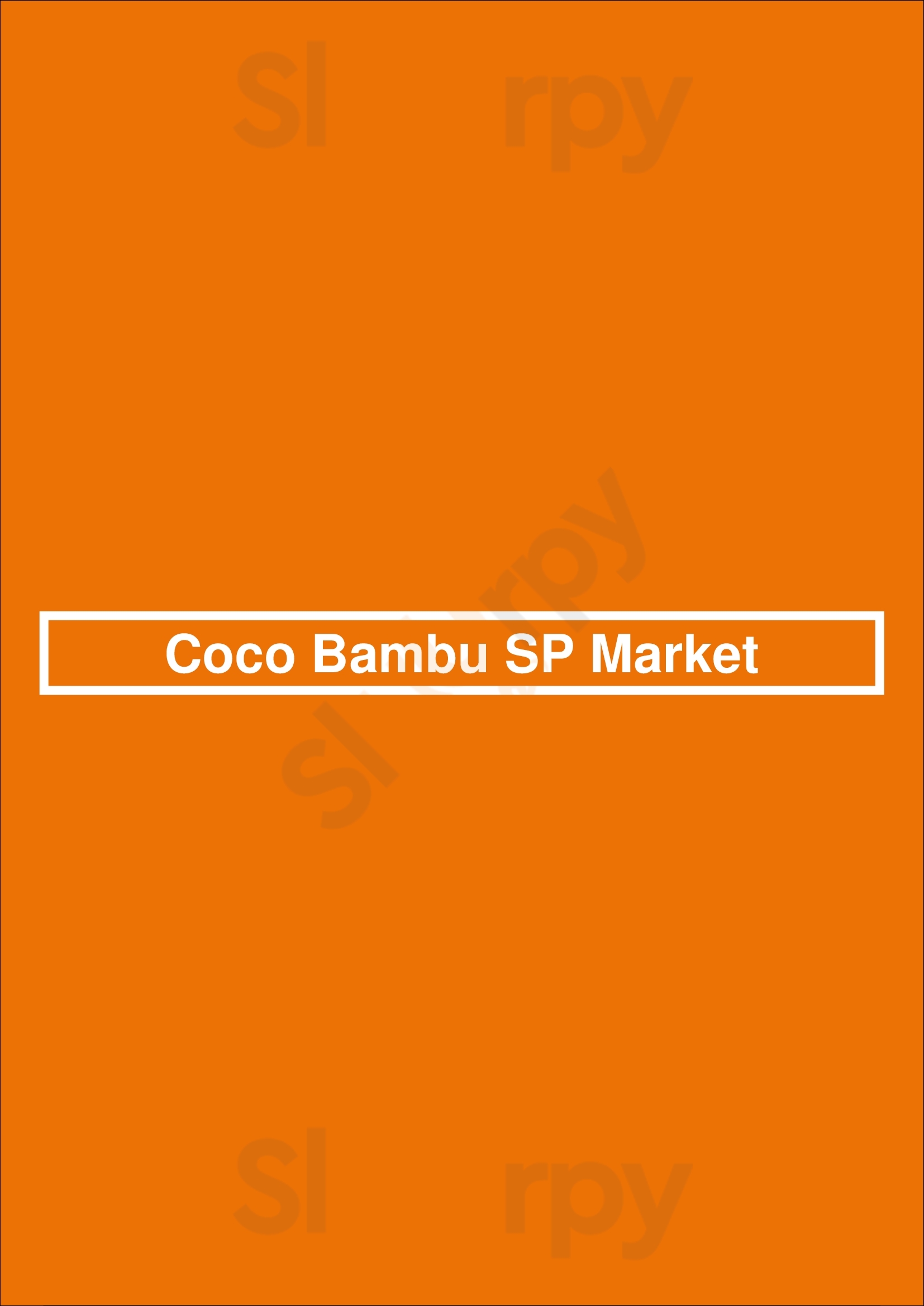 Coco Bambu Sp Market São Paulo Menu - 1