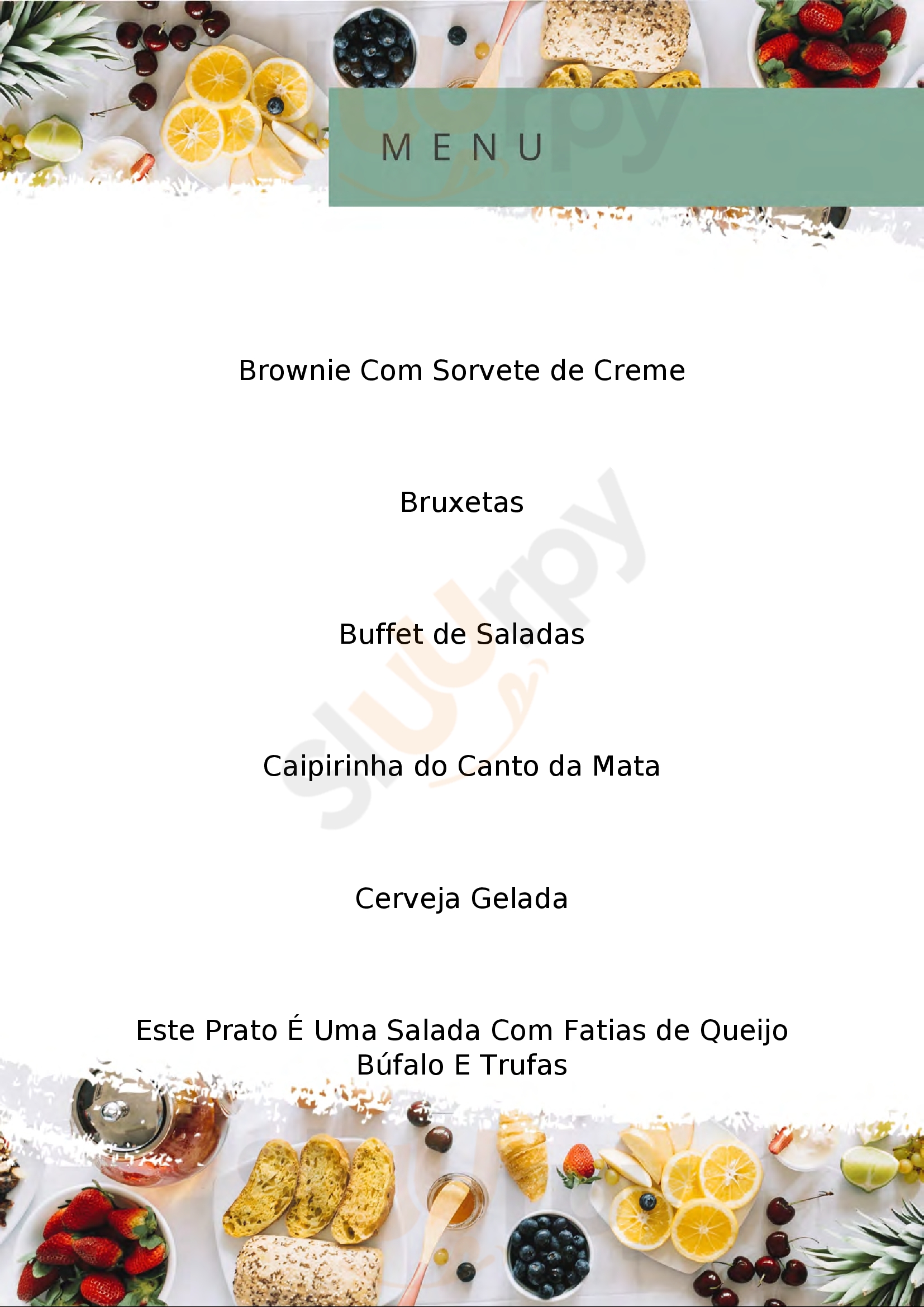 Canto Da Mata Forneria Osasco Menu - 1