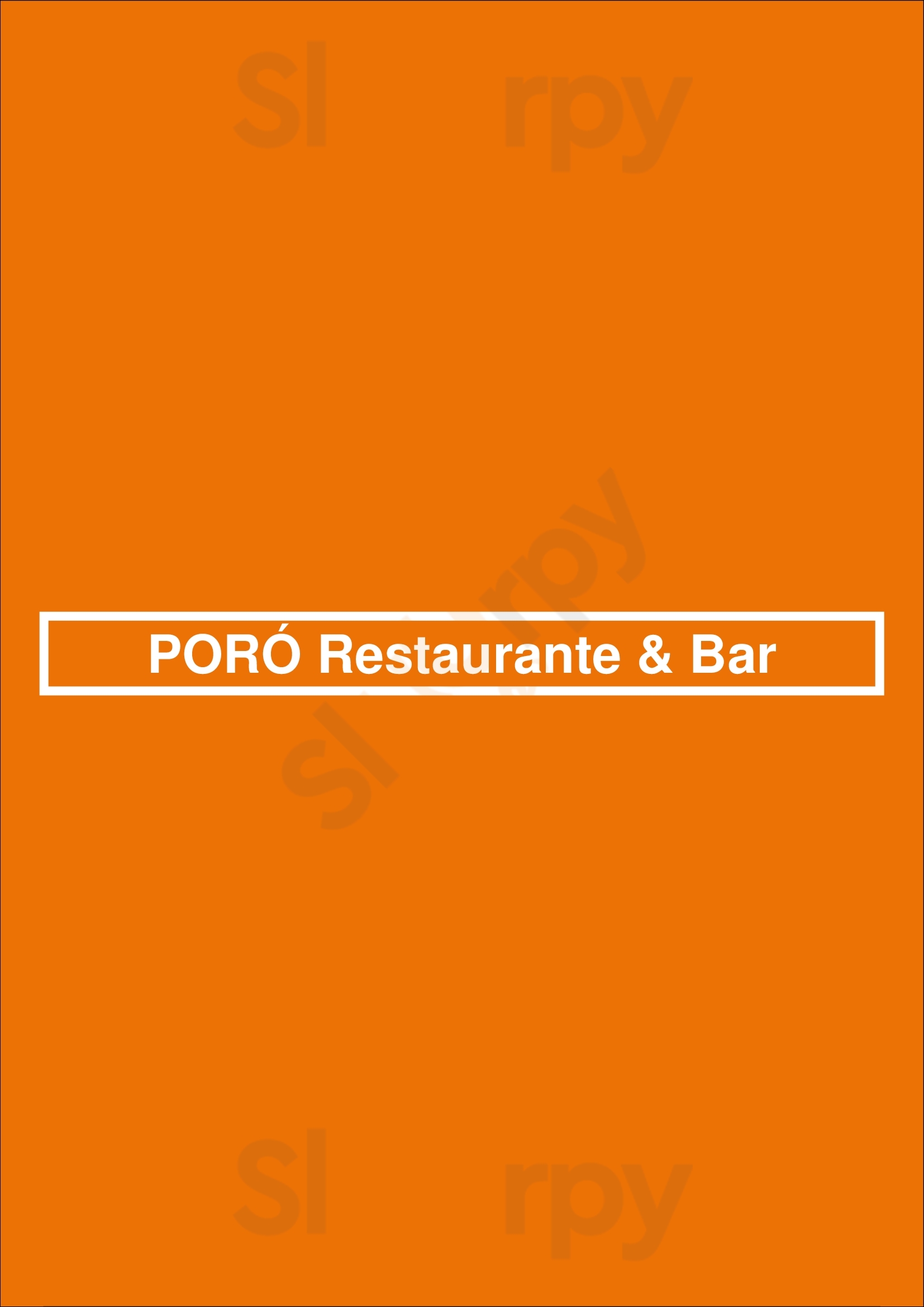 Poró Restaurante E Bar Salvador Menu - 1