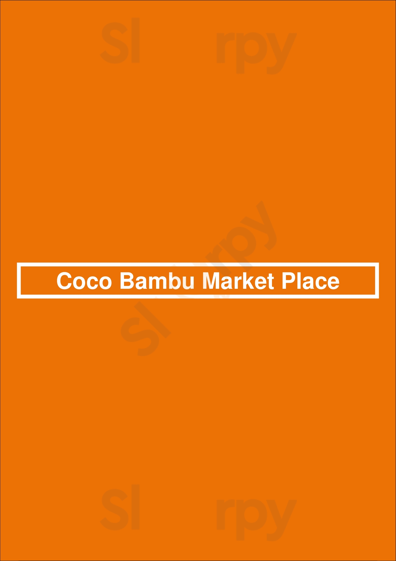 Coco Bambu Market Place São Paulo Menu - 1