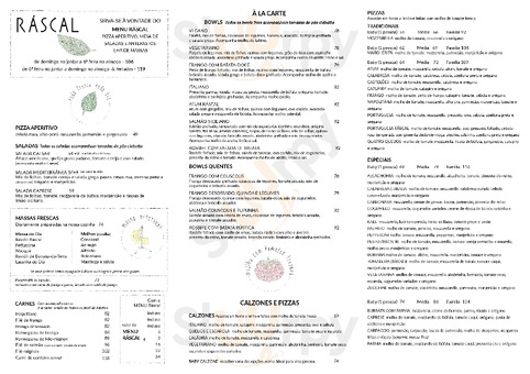 Rascal menu