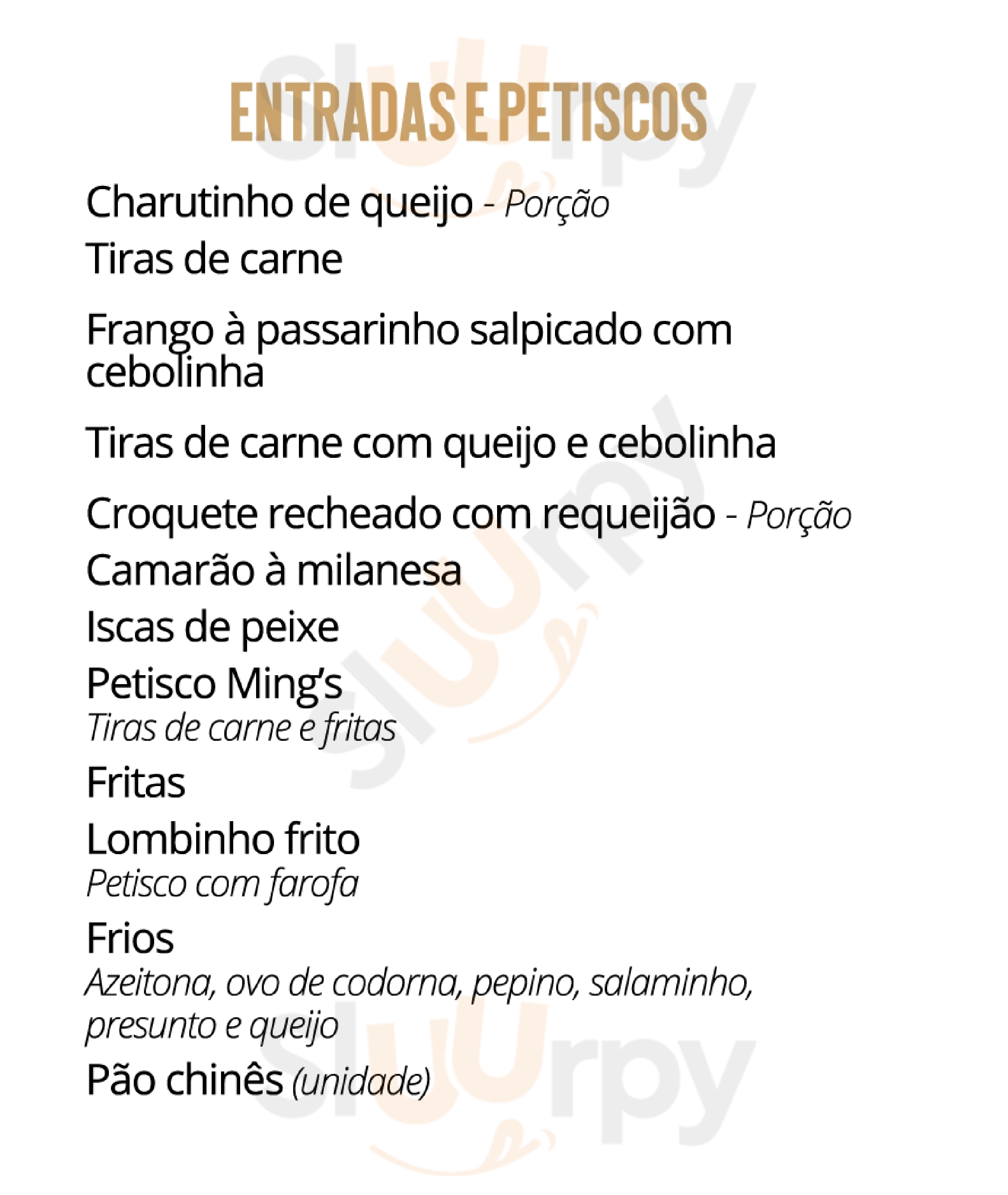 Restaurante Ming's Pelotas Menu - 1