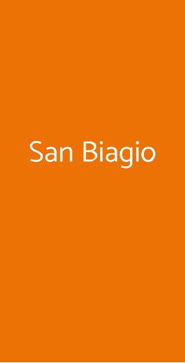 San Biagio Ristorante, Matera