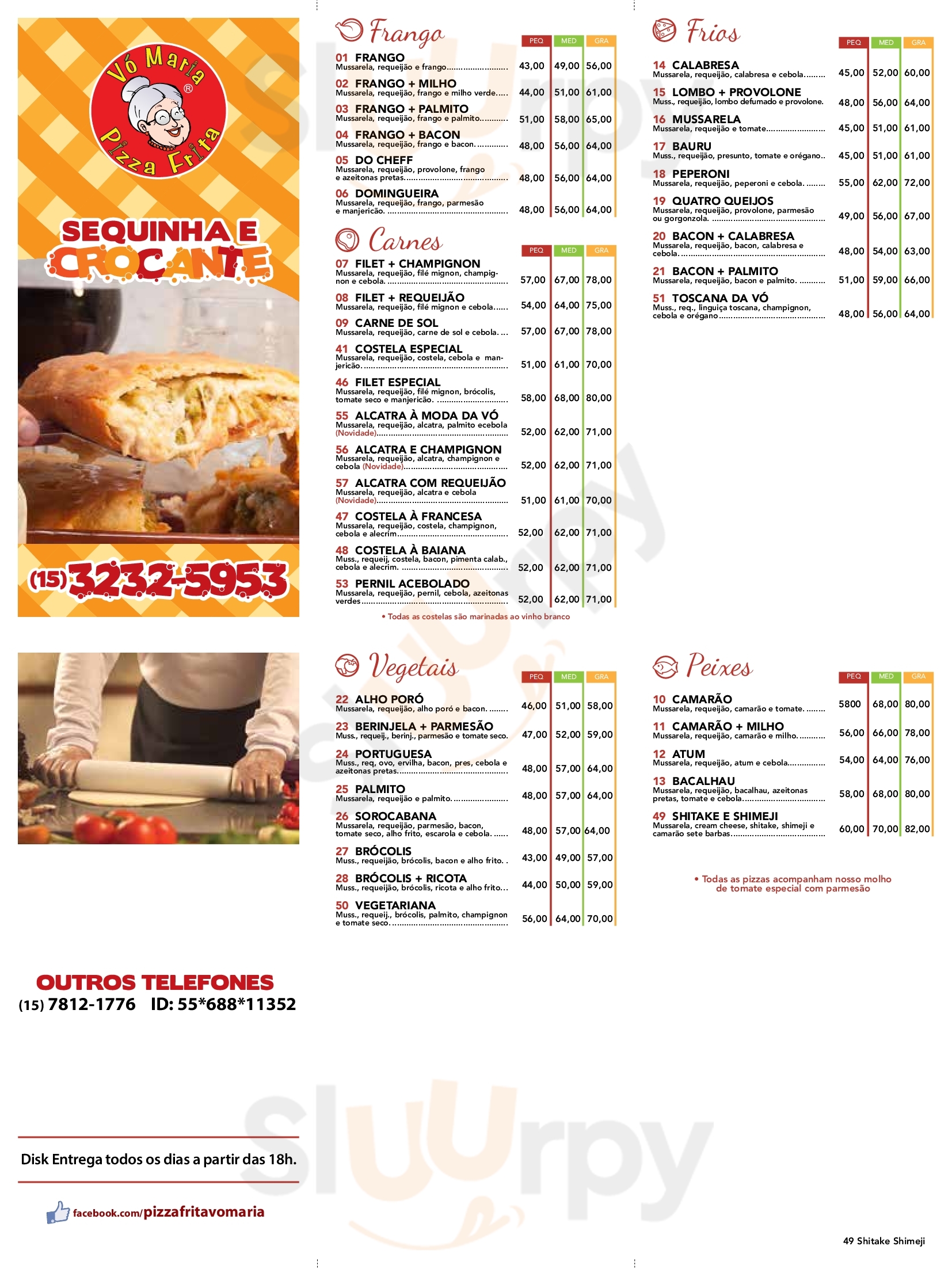 Vó Maria Pizza Frita Sorocaba Menu - 1