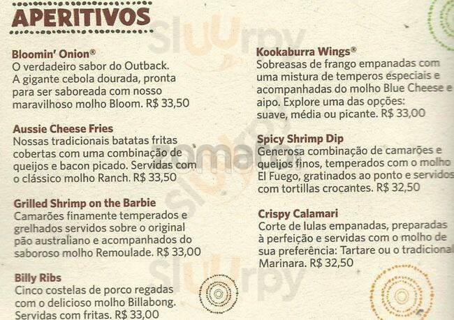 Outback Steakhouse - Iguatemi Brasília Brasília Menu - 1