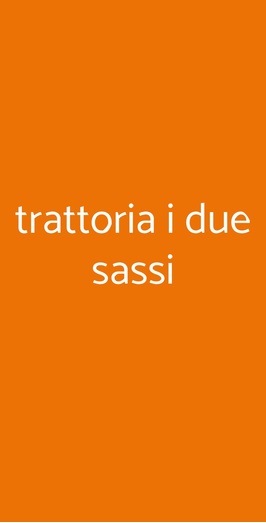 Trattoria I Due Sassi, Matera