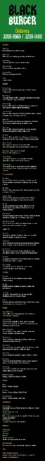 Black Burger menu