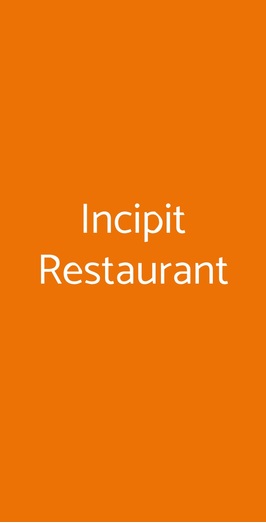 Incipit Restaurant, Tropea