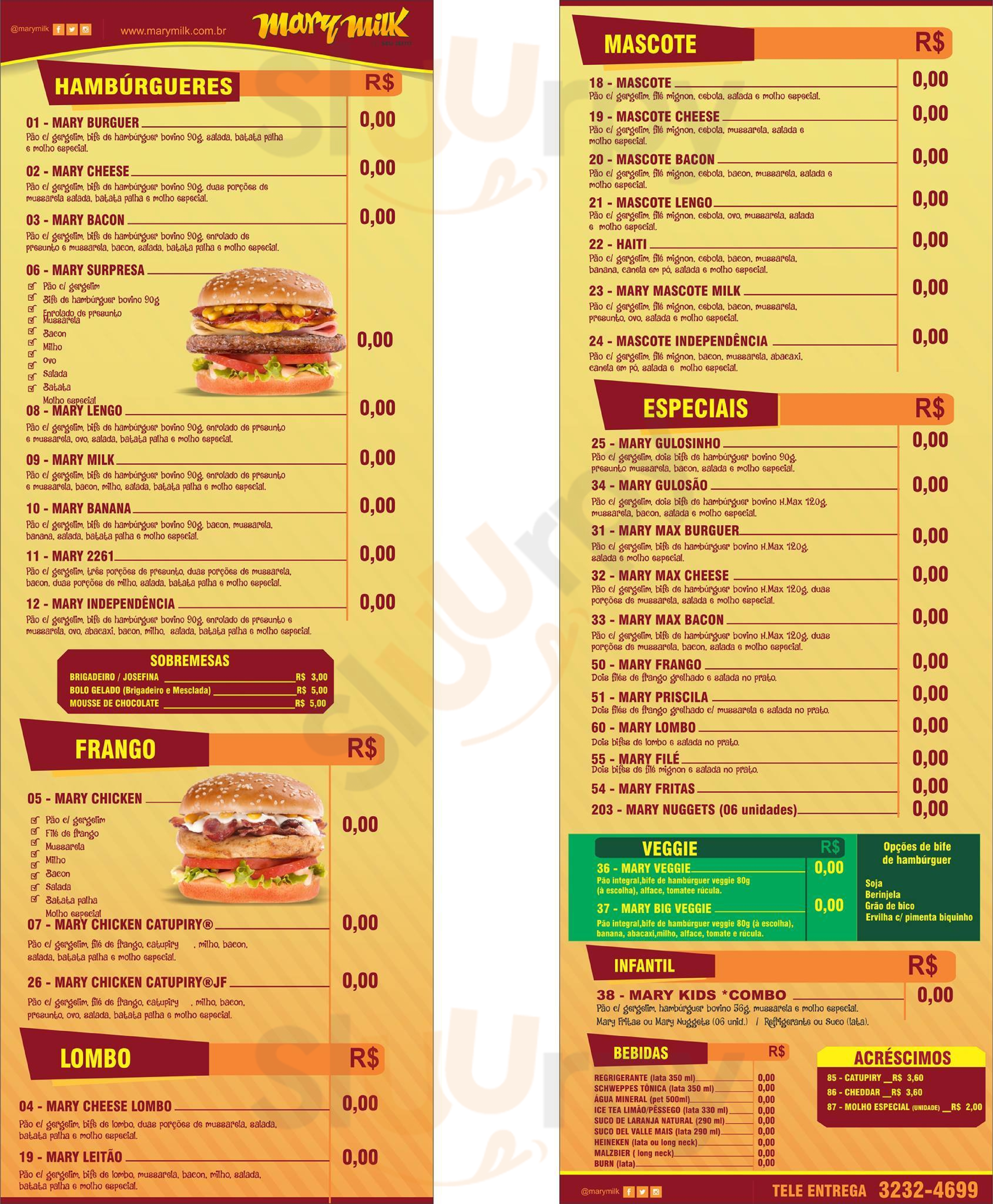 Marymilk Juiz de Fora Menu - 1