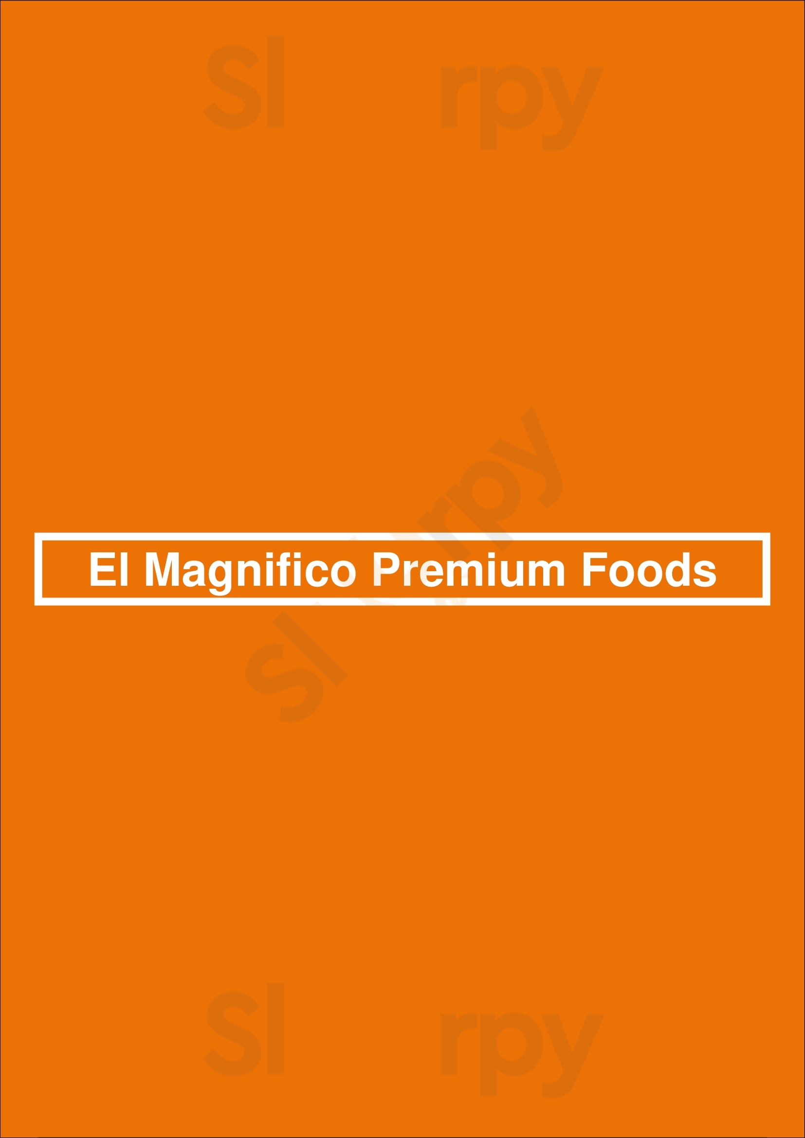 El Magnifico Premium Foods Osasco Menu - 1