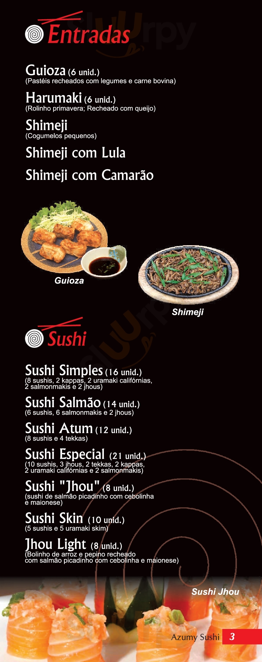 Azumy Sushi Bar Sorocaba Menu - 1