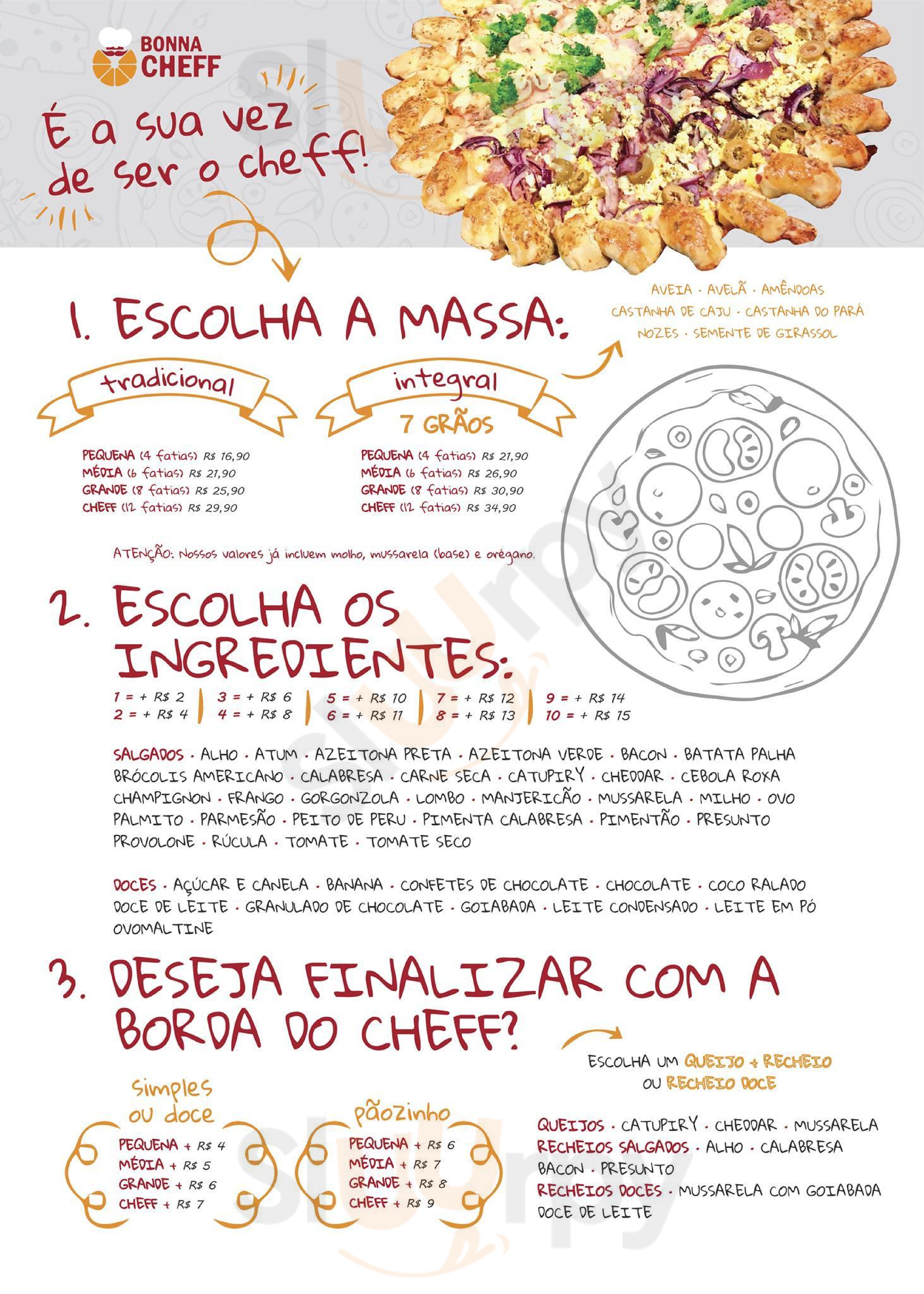 Bonna Cheff Pizzaria Cabo Frio Menu - 1