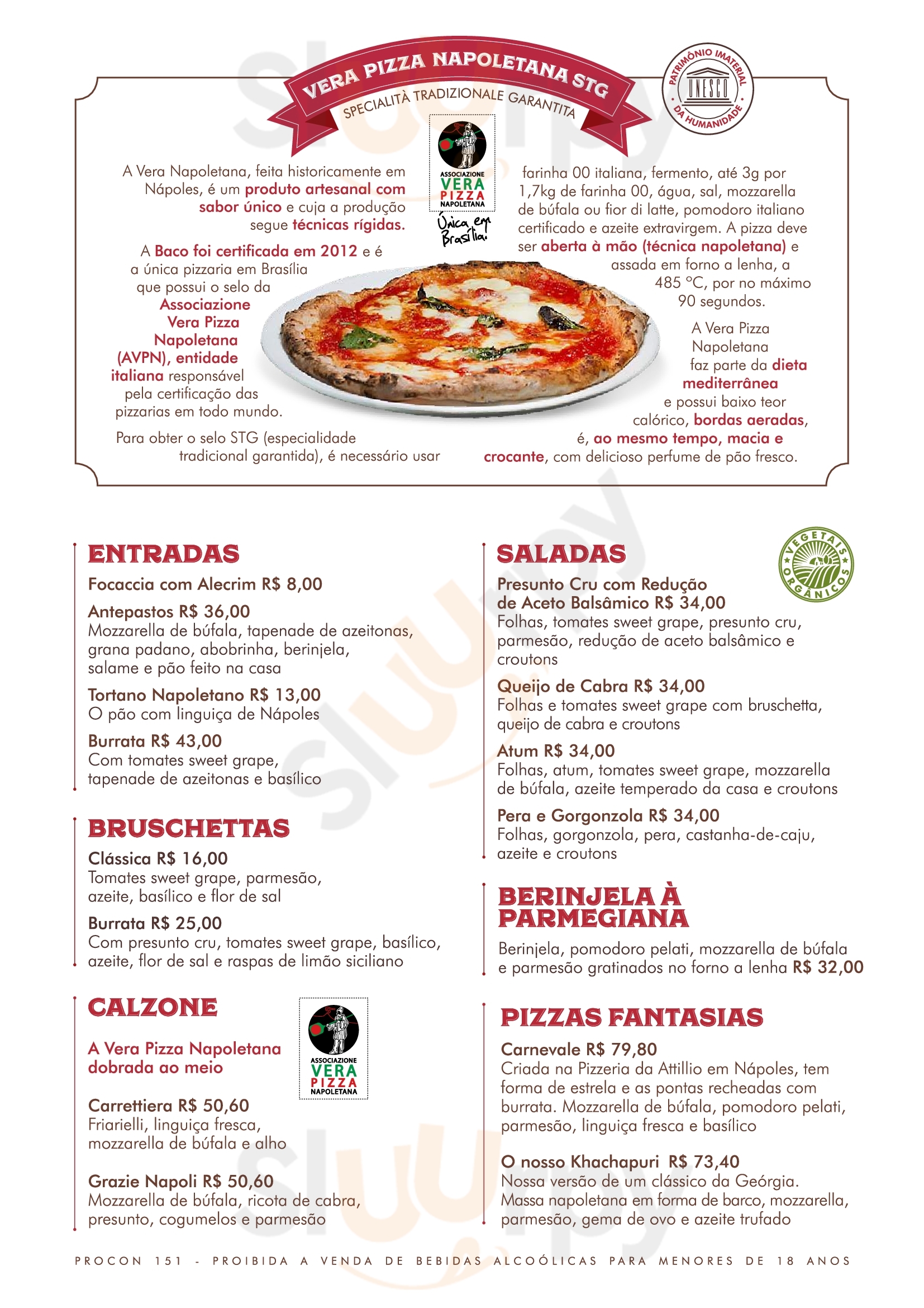 Baco Pizzaria  Brasília Menu - 1