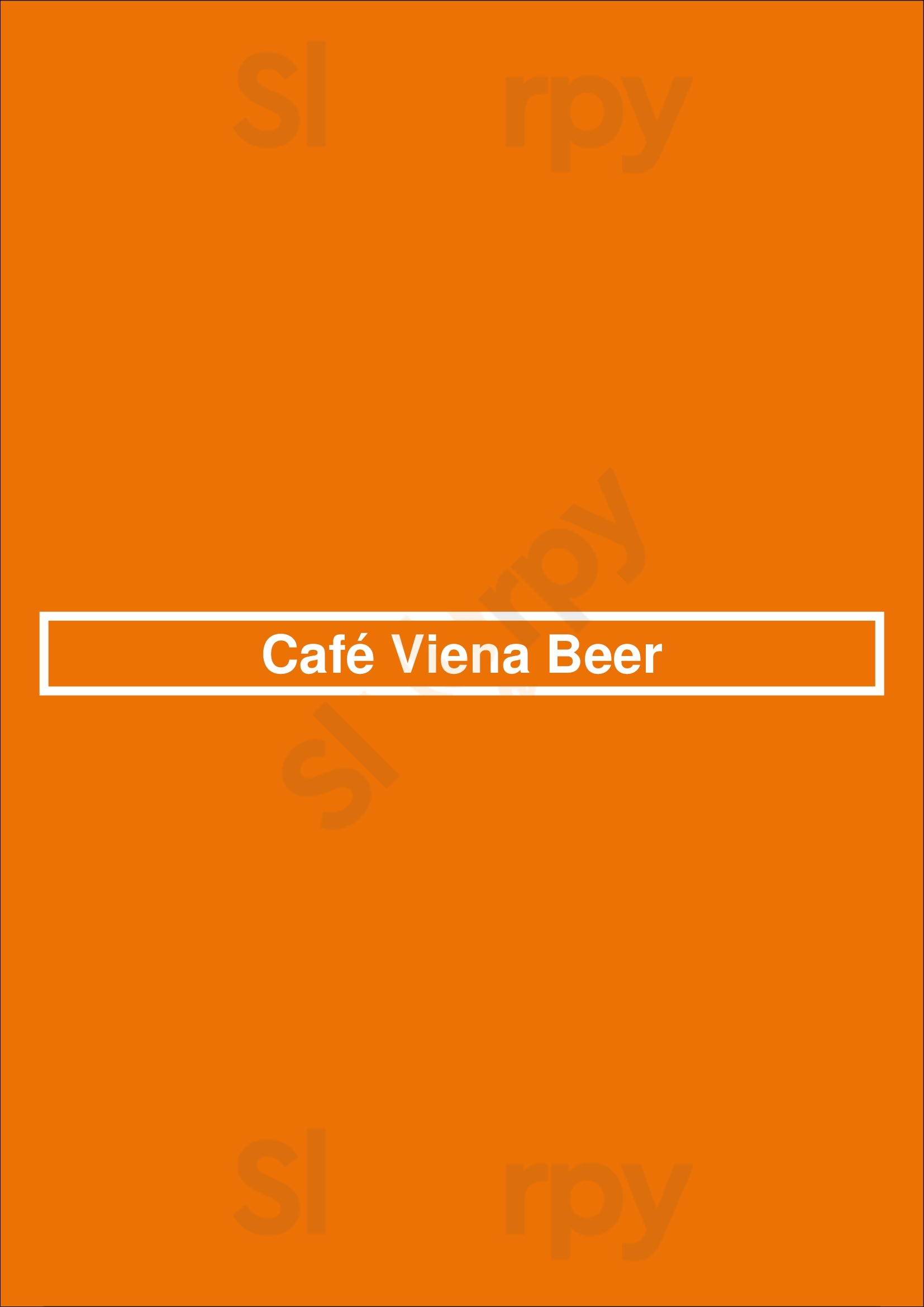 Café Viena Beer Belo Horizonte Menu - 1