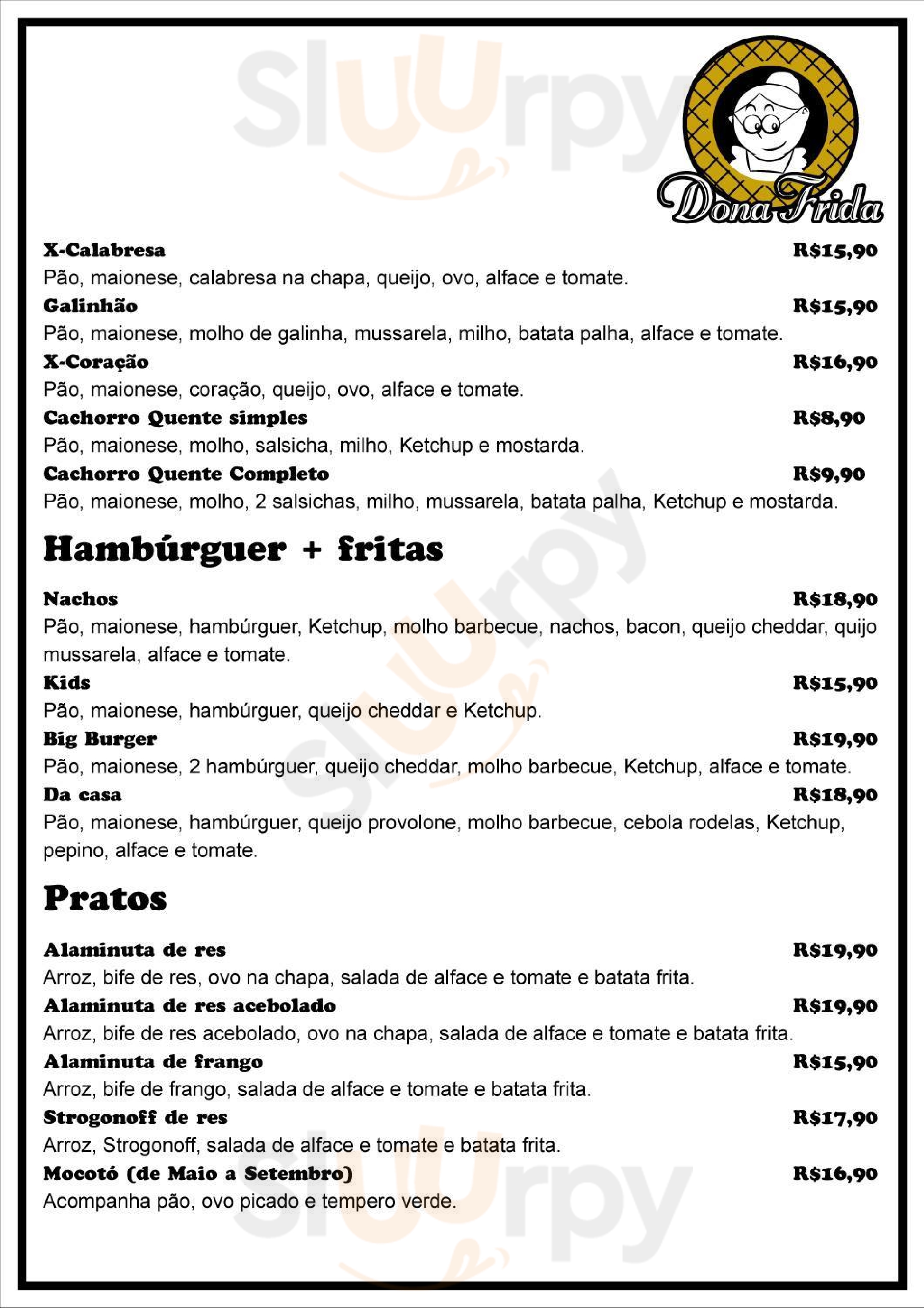Restaurante Dona Frida Pelotas Menu - 1
