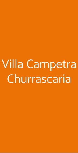 Villa Campetra Churrascaria, Reggio Calabria