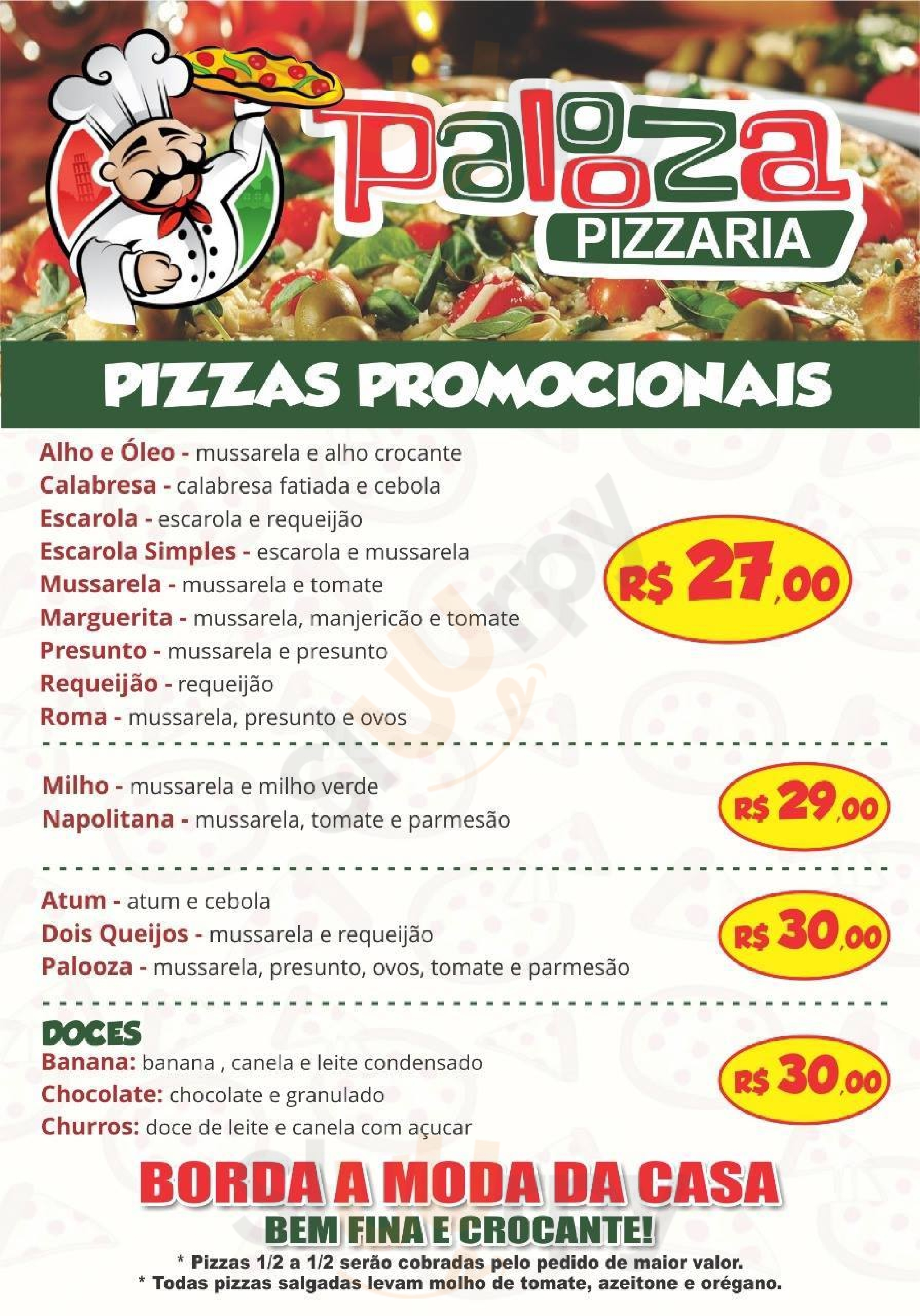 Pizzaria Palooza Guarujá Menu - 1