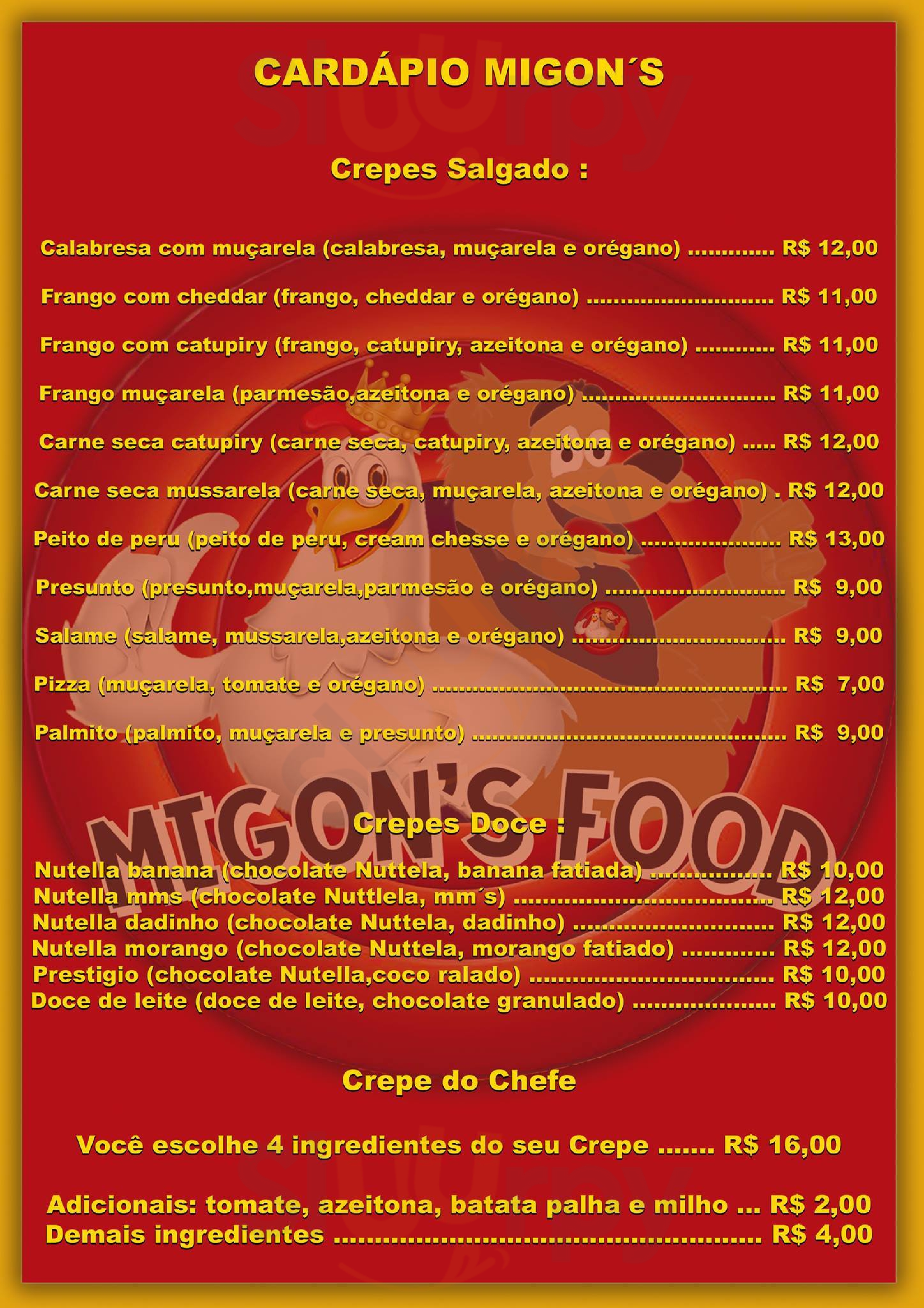 Migon's Food Osasco Menu - 1