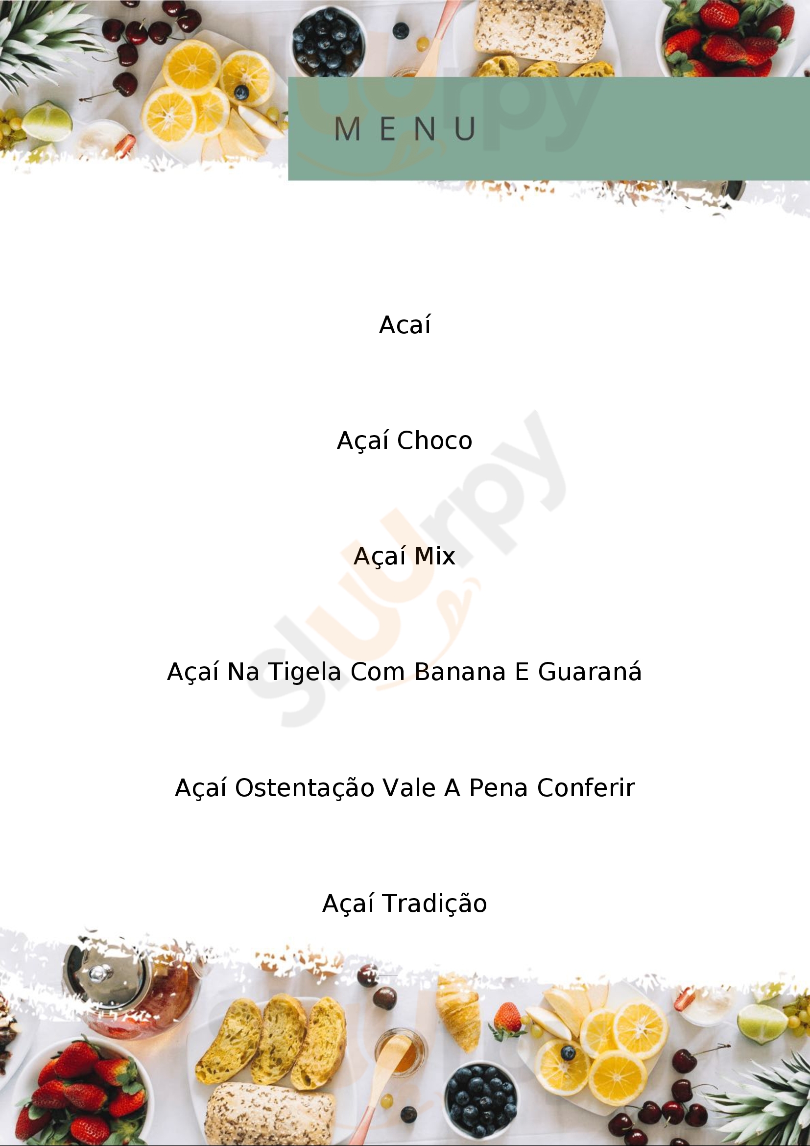 Fast Acai E Sorvete Uberlândia Menu - 1