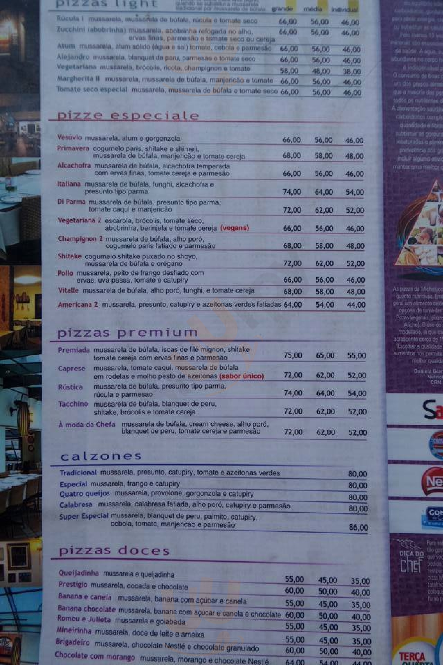 Micheluccio Pizzas Piracicaba Menu - 1