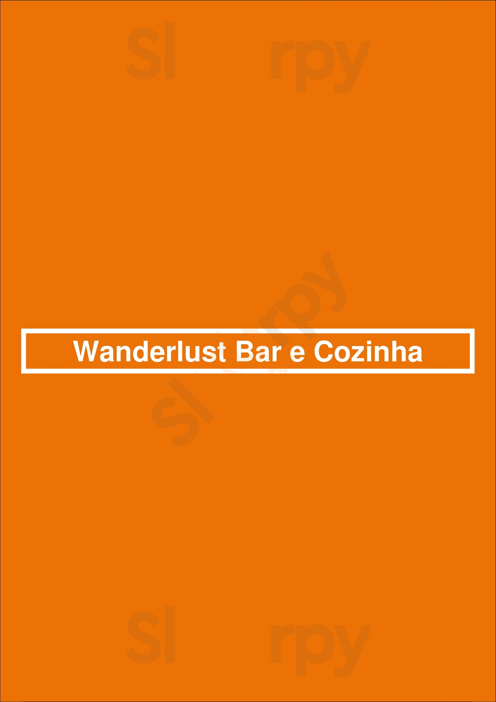 Wanderlust Bar E Cozinha São Paulo Menu - 1