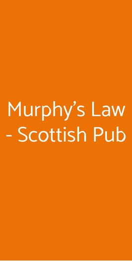 Murphy's Law Pub, Napoli