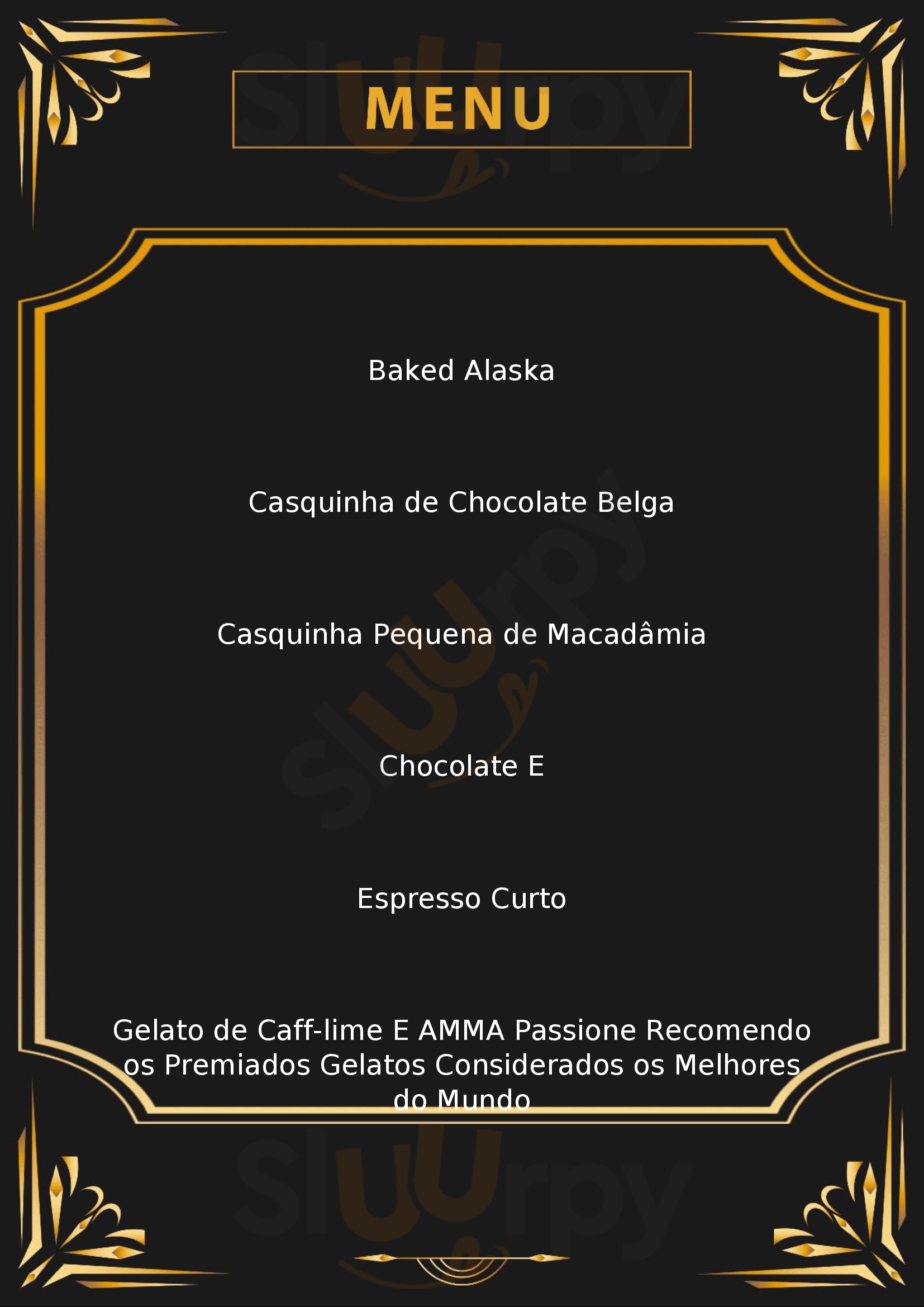 Gelato Boutique São Paulo Menu - 1