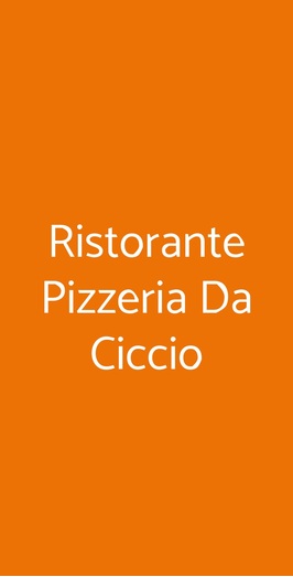 Ristorante Pizzeria Da Ciccio, Agropoli