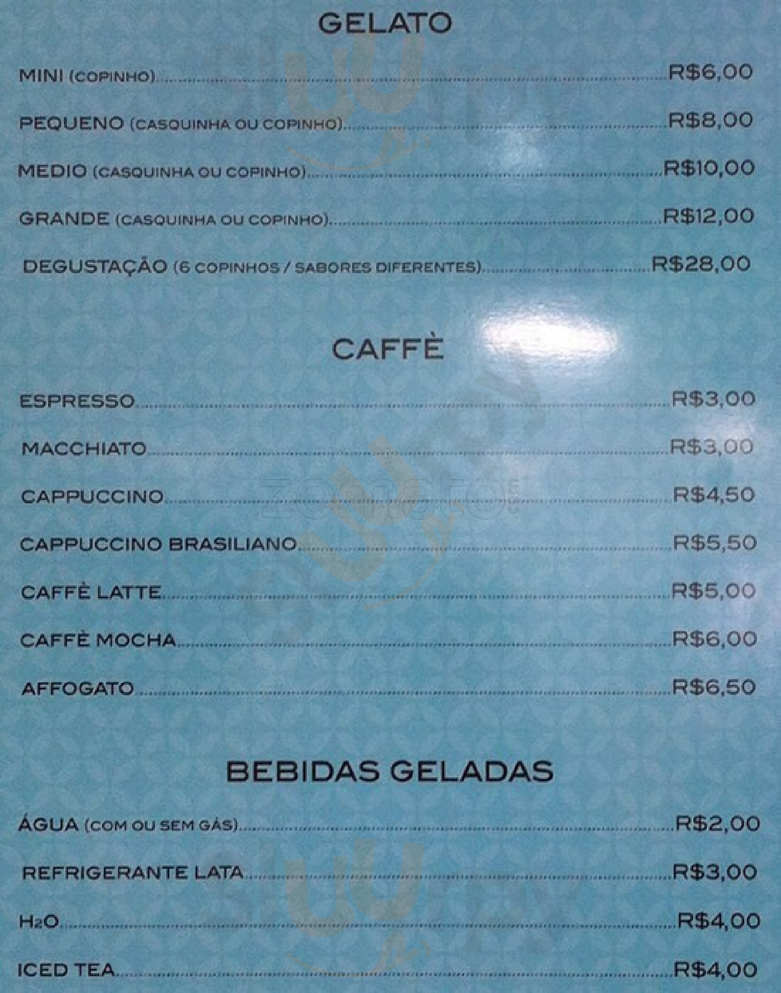 Gelatte Di Gàbi Brasília Menu - 1