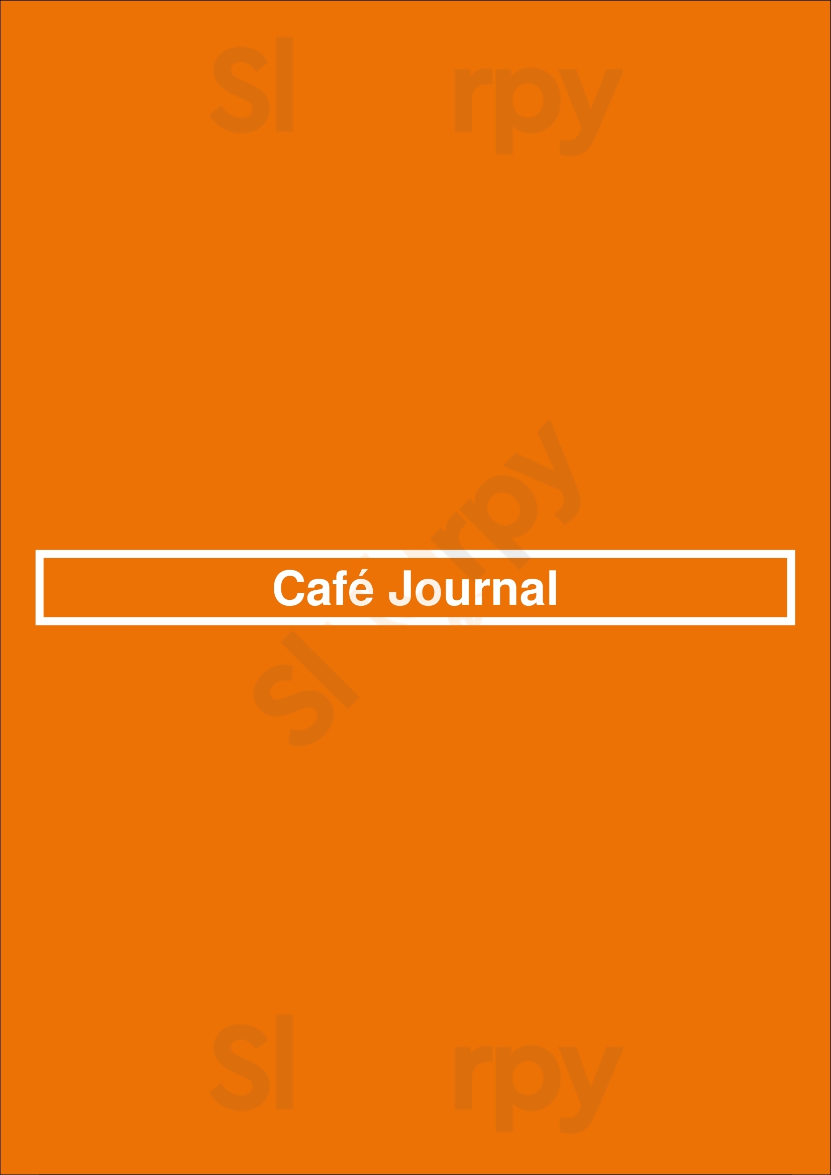 Café Journal São Paulo Menu - 1