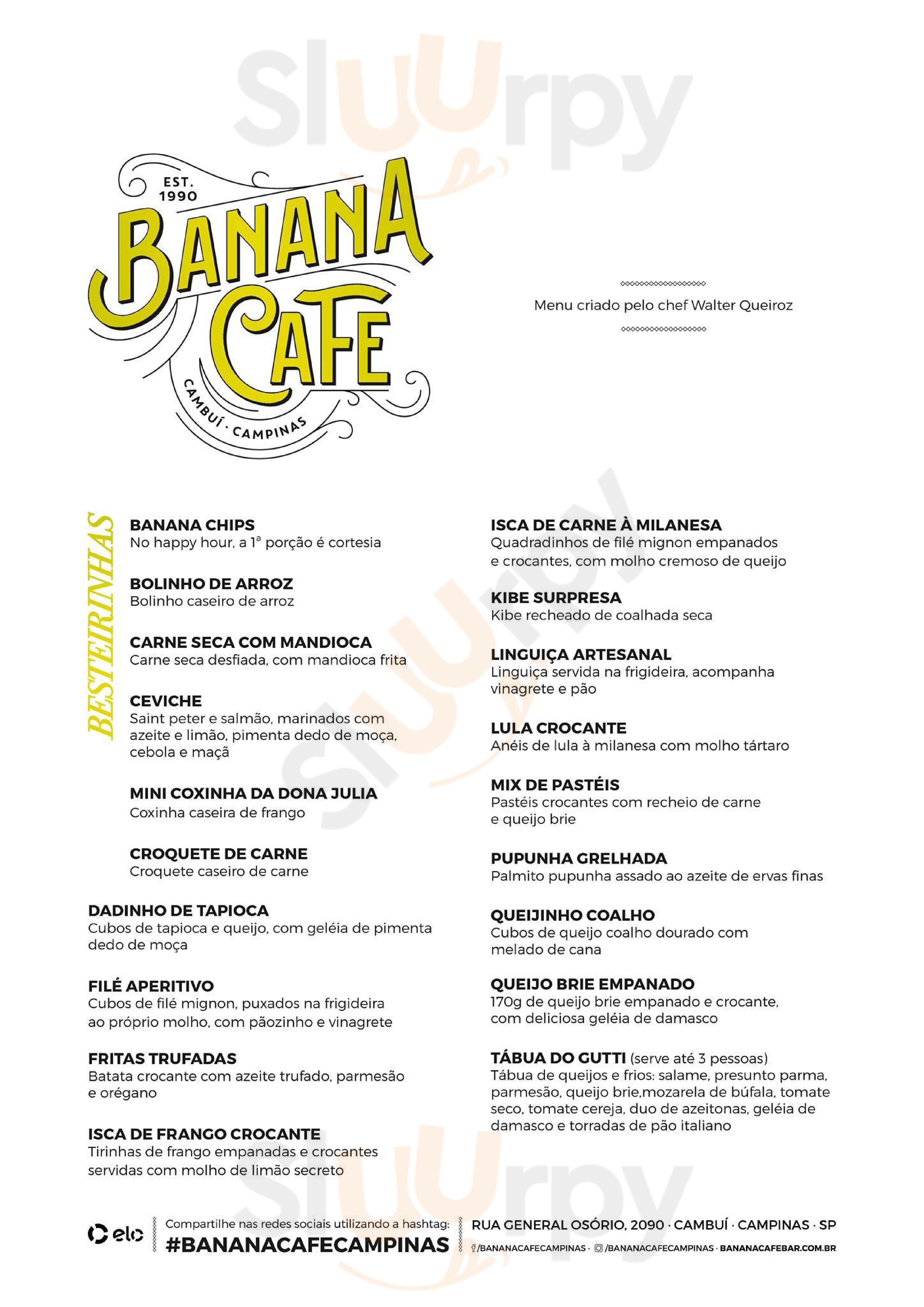 Banana Café Campinas Campinas Menu - 1