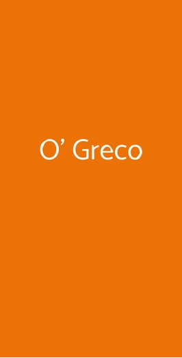 O' Greco, Napoli