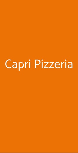 Capri Pizzeria, Salerno