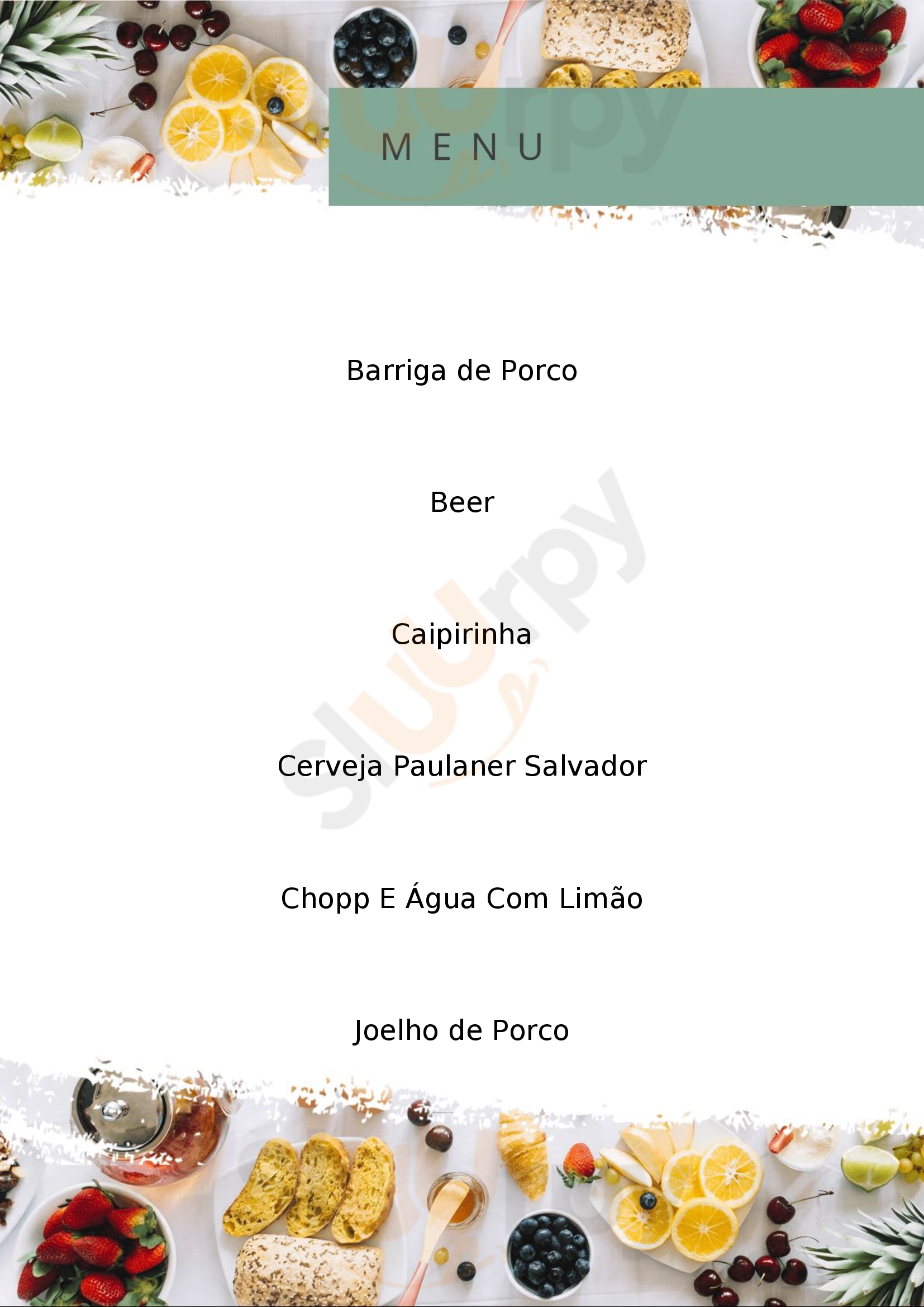 Herr Pfeffer Rio de Janeiro Menu - 1