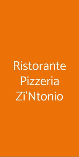 Ristorante Zi’ntonio, Sorrento