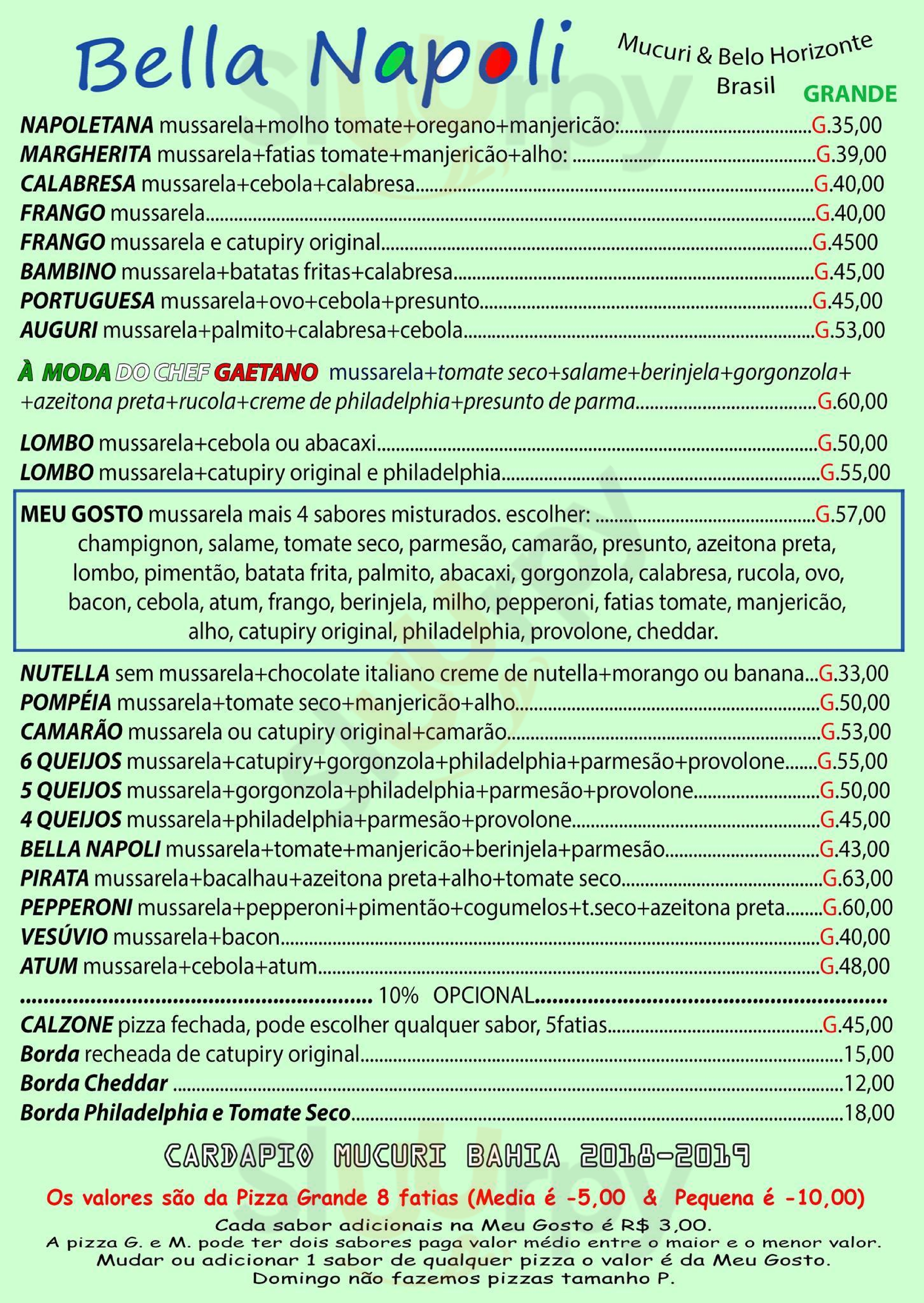 Pizzaria Bonna Bella Piracicaba Menu - 1