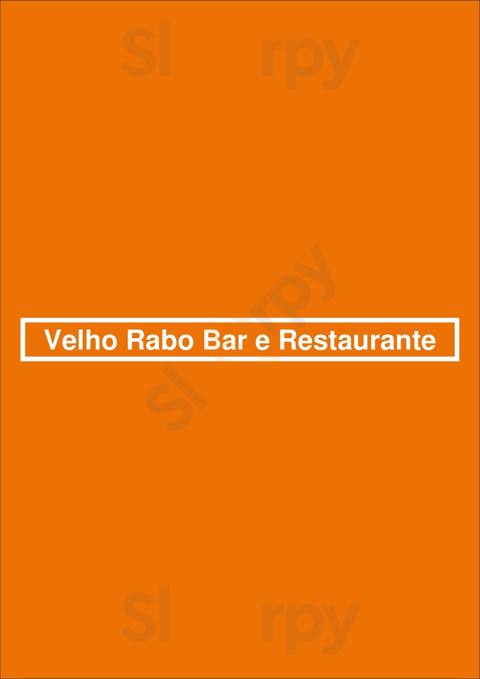 Velho Rabo Bar E Restaurante São Paulo Menu - 1