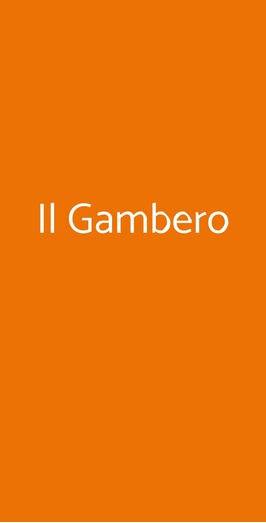 Il Gambero, Castellammare Di Stabia