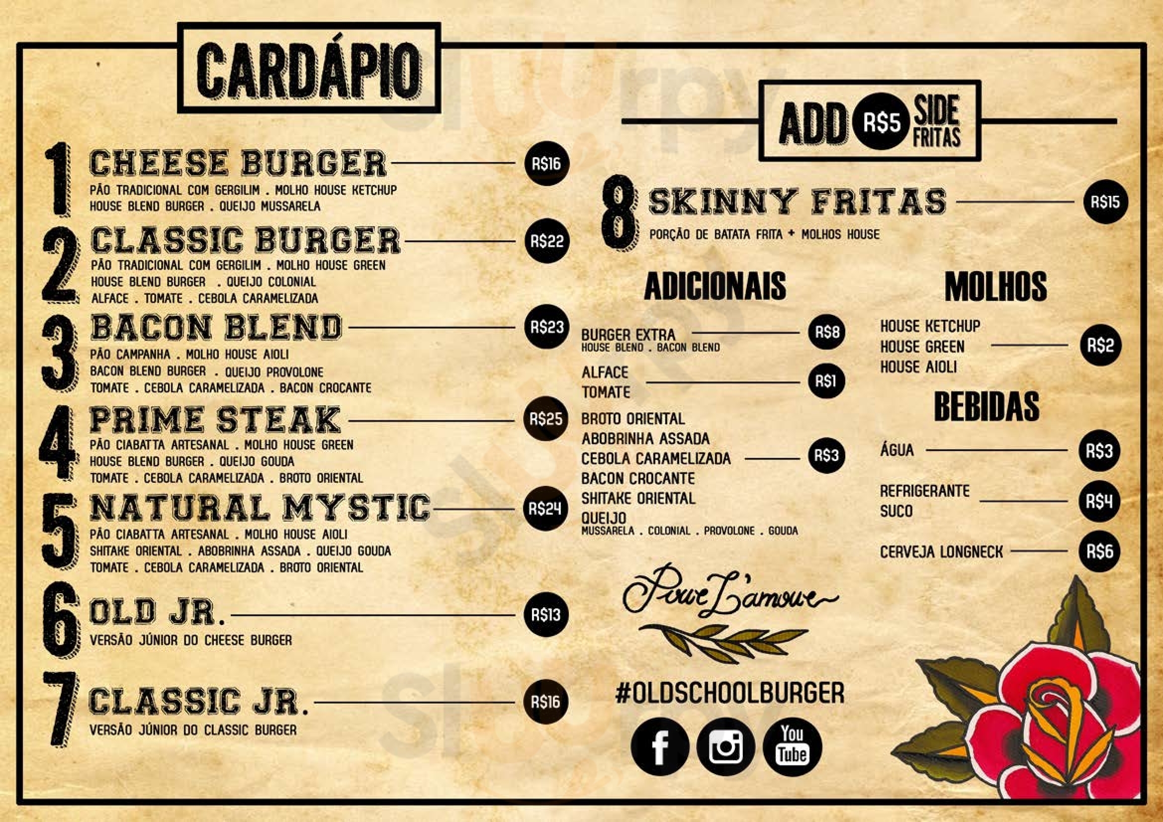 Old School Burger Florianópolis Menu - 1